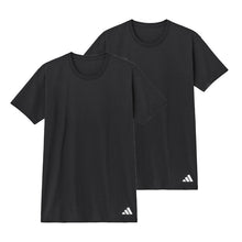 画像をギャラリービューアに読み込む, アディダス 綿100 Tシャツ メンズ 2枚組 グンゼ M L LL クルーネック 丸首 肌着 下着 インナー シャツ 2枚セット adidas gunze 白 黒 プレゼント ギフト (在庫限り)
