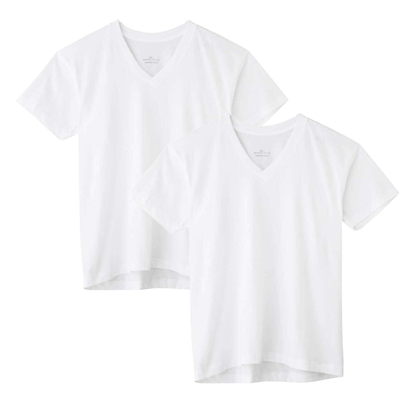 グンゼ vネック tシャツ ボディワイルド 綿100 2枚組 M L LL v首 肌着 下着 無地 インナー 2枚セット gunze bodywild 白 黒 灰 プレゼント ギフト