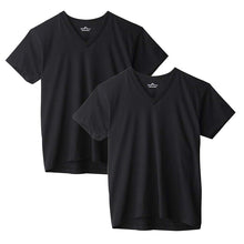画像をギャラリービューアに読み込む, グンゼ vネック tシャツ ボディワイルド 綿100 2枚組 M L LL v首 肌着 下着 無地 インナー 2枚セット gunze bodywild 白 黒 灰 プレゼント ギフト
