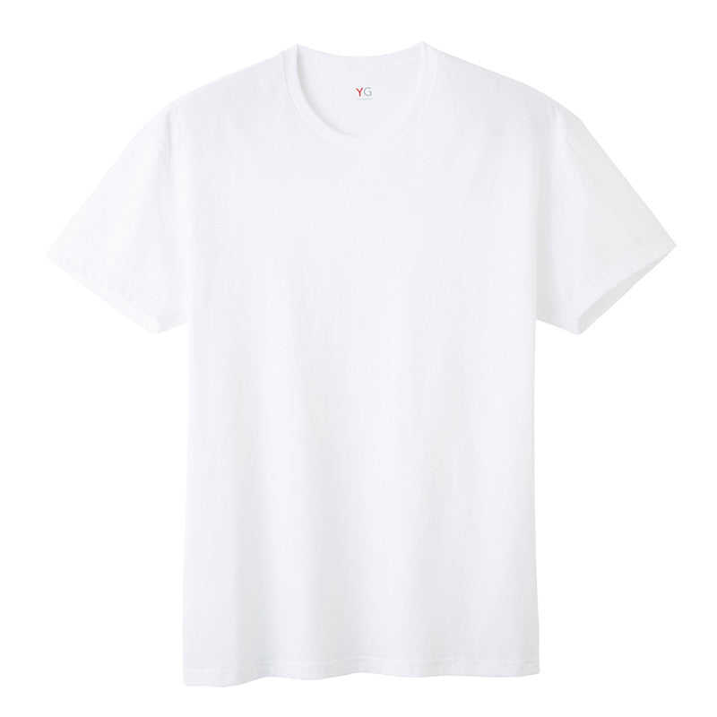 グンゼ YG tシャツ メンズ 半袖 クルーネック 吸水 ドライ 抗菌 防臭 M L LL 丸首 GUNZE インナーシャツ 男性 紳士 下着 肌着 インナー ニオイ対策 夏 スーツ下 ビジネス ビジネスインナー オールシーズン 白 黒