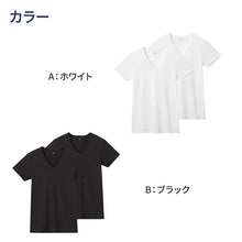 画像をギャラリービューアに読み込む, グンゼ YG tシャツ メンズ 半袖 vネック 鹿の子 抗菌 防臭 2枚組 M L LL 吸汗速乾 v首 GUNZE インナーシャツ 男性 紳士 下着 肌着 インナー ニオイ対策 夏 スーツ下 ビジネス ビジネスインナー オールシーズン
