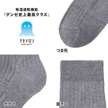 画像をギャラリービューアに読み込む, アセドロン ソックス メンズ ショート 丈 靴下 グンゼ  25 26 27 cm カジュアルソックス ショートソックス 吸汗速乾 消臭 黒 紺 灰 GUNZE gunze プレゼント ギフト 父の日 くつ下 くつした
