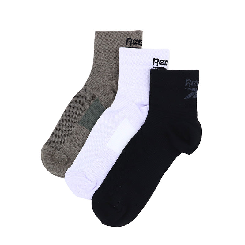 リーボック 靴下 ソックス メンズ 3足 セット ショート 丈 厚手 グンゼ 25 26 27 cm gunze reebok ホワイト 白 ブラック 黒 グレー 灰 ネイビー 紺 スポーツ ウォーキング ジョギング ランニング 運動