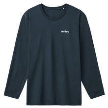 画像をギャラリービューアに読み込む, アンブロ UMBRO Tシャツ メンズ 長袖 クルーネック 本体綿100% コットン 天竺編み M L LL ワンポイント ロゴ ロンT ロングTシャツ ロングスリーブシャツ インナー 肌着 丸首 スポーツウェア カジュアル シンプル 普段着 部屋着 重ね着 春秋冬
