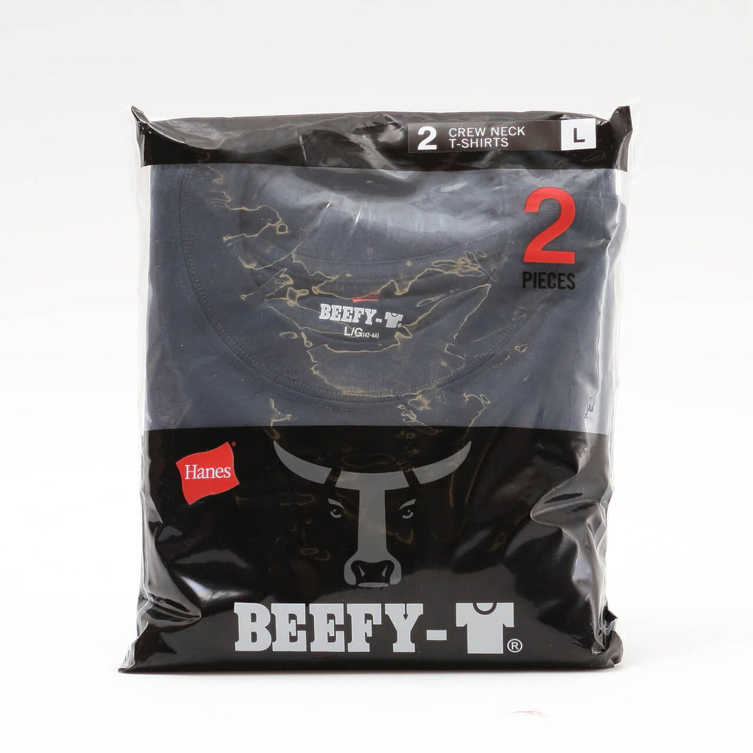 ヘインズ ビーフィー Tシャツ 2枚組 メンズ hanes beefy S～XL Hanes 綿100% インナー 半袖 無地 2枚セット 下着 肌着 セット コットン 男性 紳士 S M L LL パックT