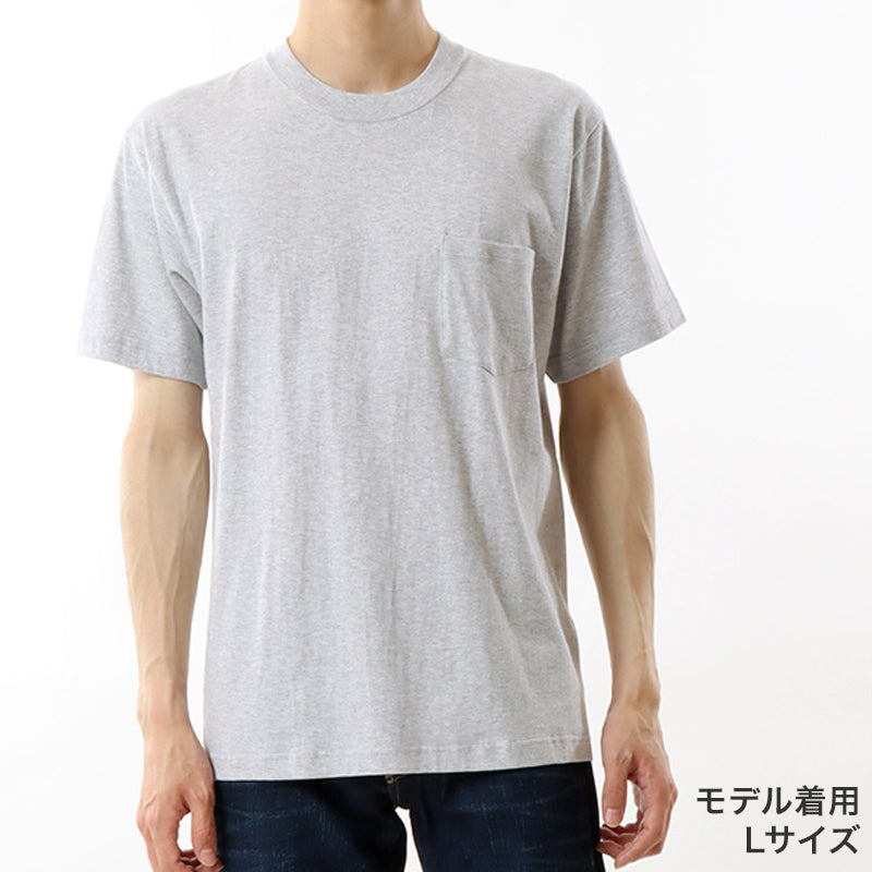 ヘインズ BEEFY-T ポケットTシャツ メンズ 厚手 Tシャツ 無地 クルー
