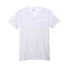 画像をギャラリービューアに読み込む, ヘインズ コットン VネックTシャツ 3枚組 S M L XL LL 下着 綿 メンズ tシャツ 肌着 半袖 V首 インナー 男性 hanes
