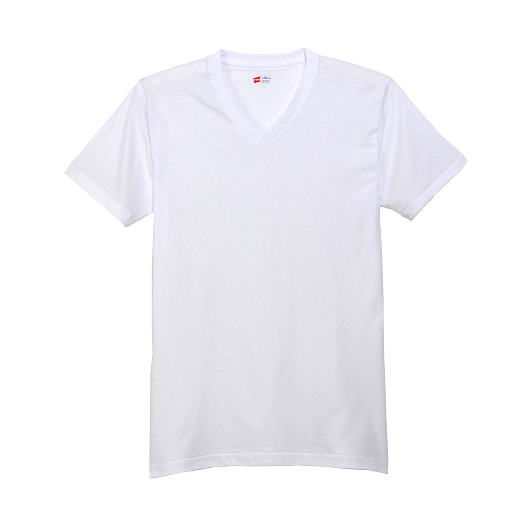 ヘインズ コットン VネックTシャツ 3枚組 S M L XL LL 下着 綿 メンズ tシャツ 肌着 半袖 V首 インナー 男性 hanes