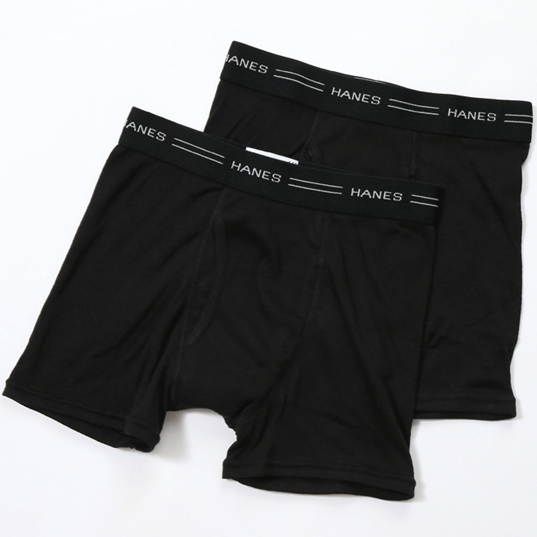 ヘインズ ボクサーパンツ キッズ 前開き 綿 2枚組 130cm～160cm Hanes ボクサーブリーフ 子供 下着 インナー 男の子 130 140 150 160
