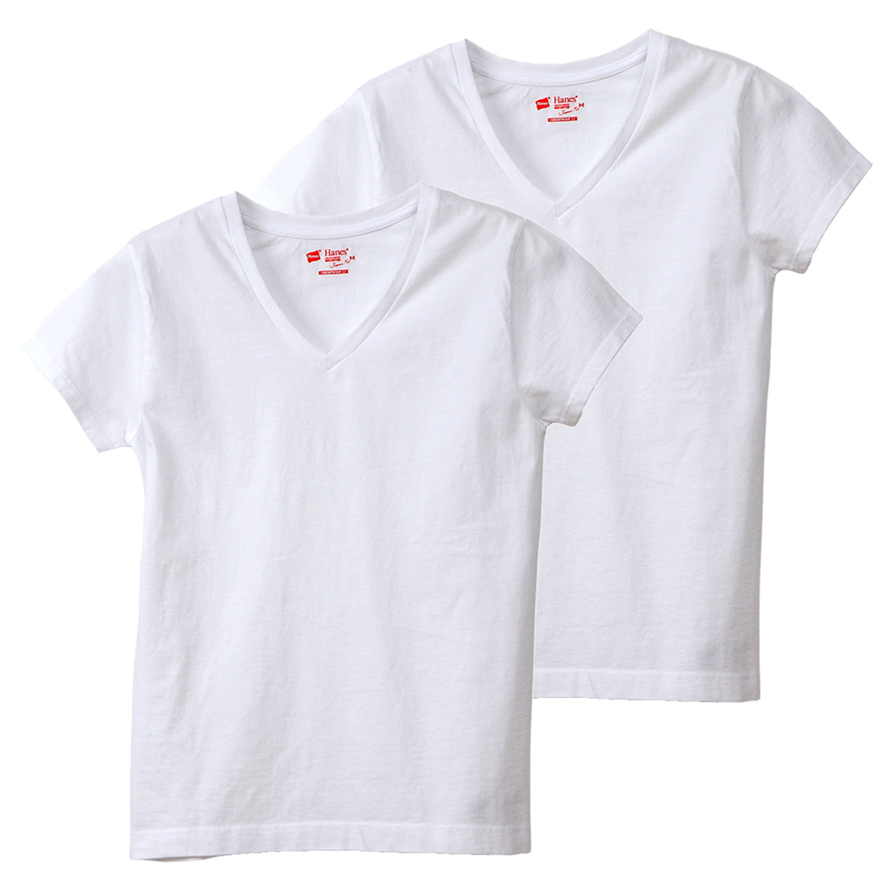 年末のプロモーション大特価! ヘインズ ジャパン 綿100% 半袖 vネック レディース tシャツ 服&ファッション小物
