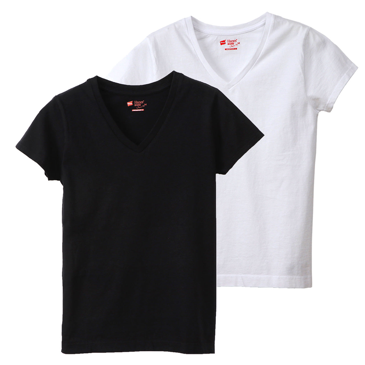 ヘインズ tシャツ レディース vネック 半袖 綿100% ジャパン