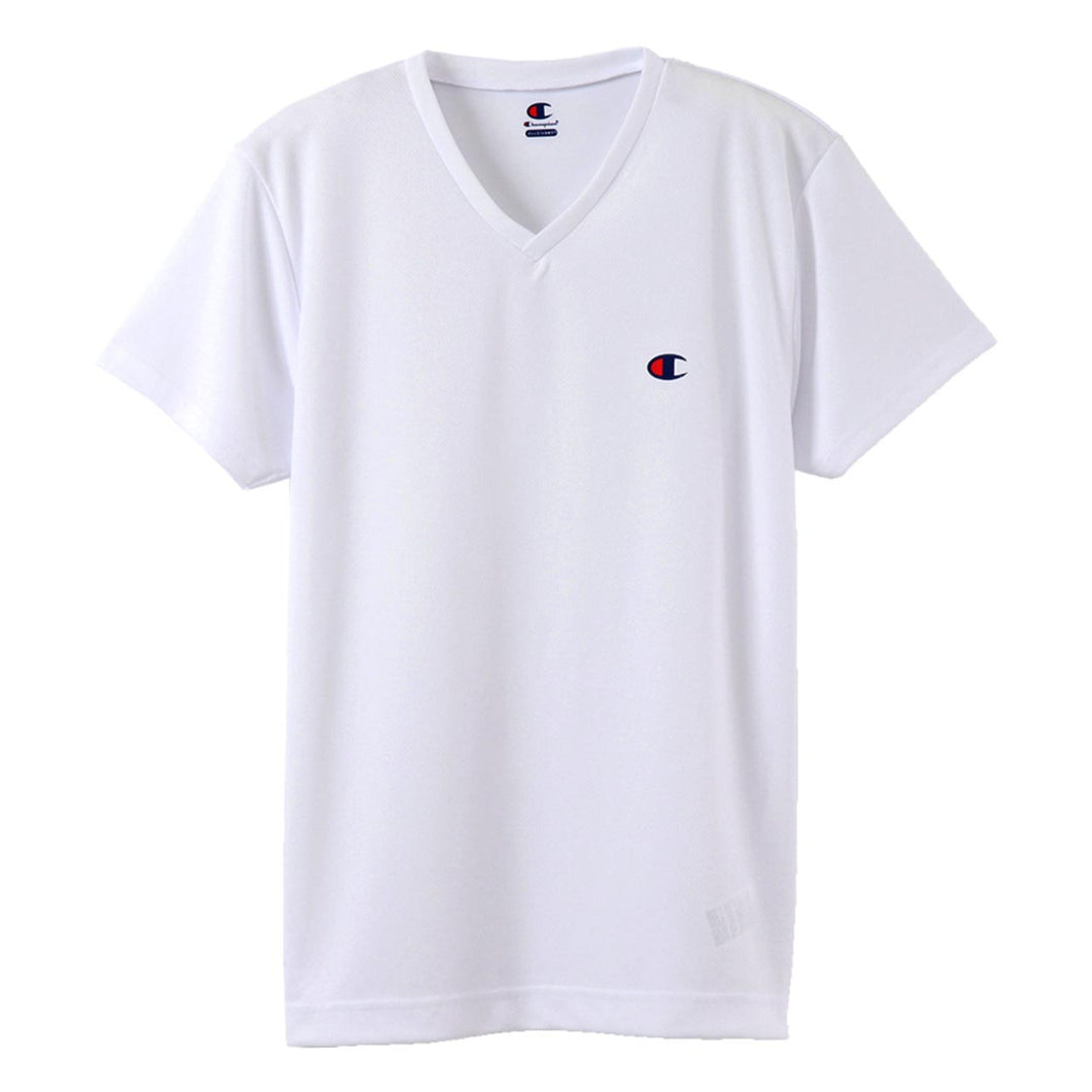 Champion メンズ Tシャツ メッシュ Vネック M～LL チャンピオン インナー シャツ 半袖 下着 男性 紳士 肌着 トップス 吸汗 速乾 V首