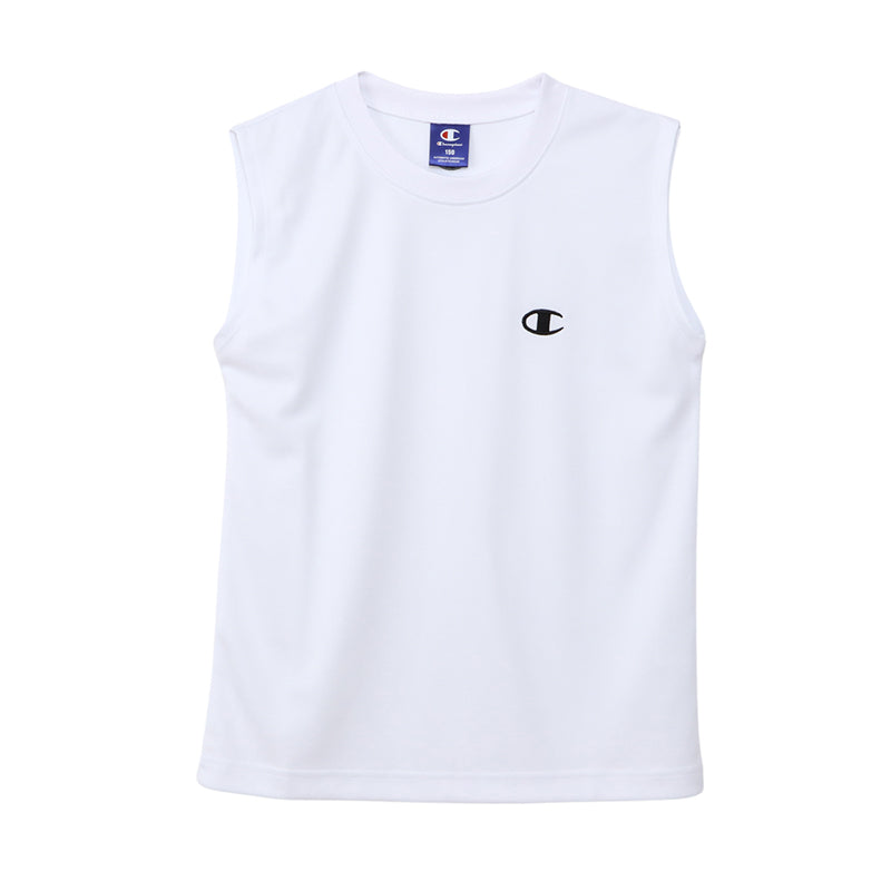 ヘインズ Champion ボーイズ メッシュ スリーブレスシャツ 130cm～160cm (Champion ジュニア ロゴ )
