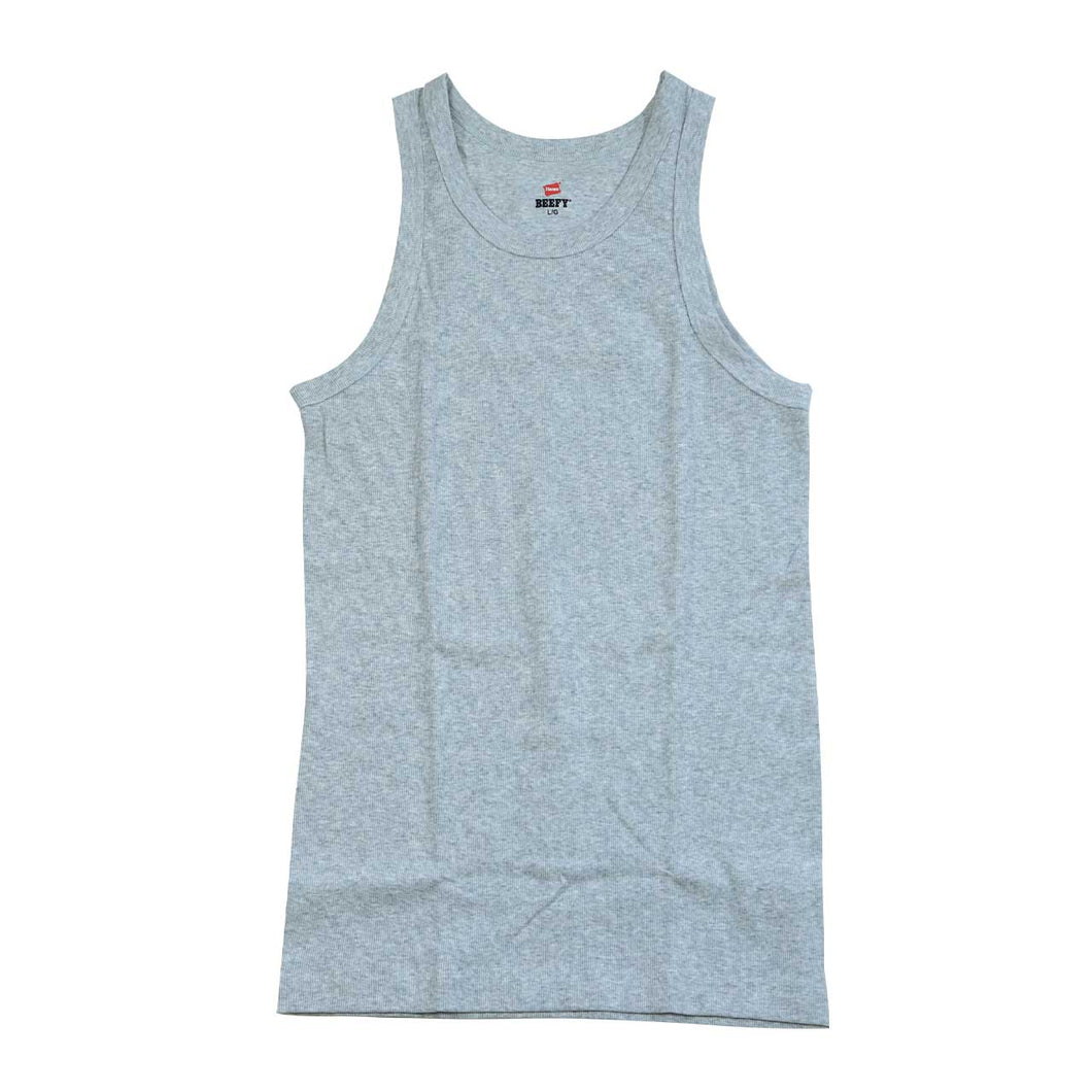 ヘインズ BEEFY-T ビーフィー タンクトップ メンズ リブ M～XL Hanes 無地 肌着 下着 綿 コットン インナー 男性 hanes M L XL トップス