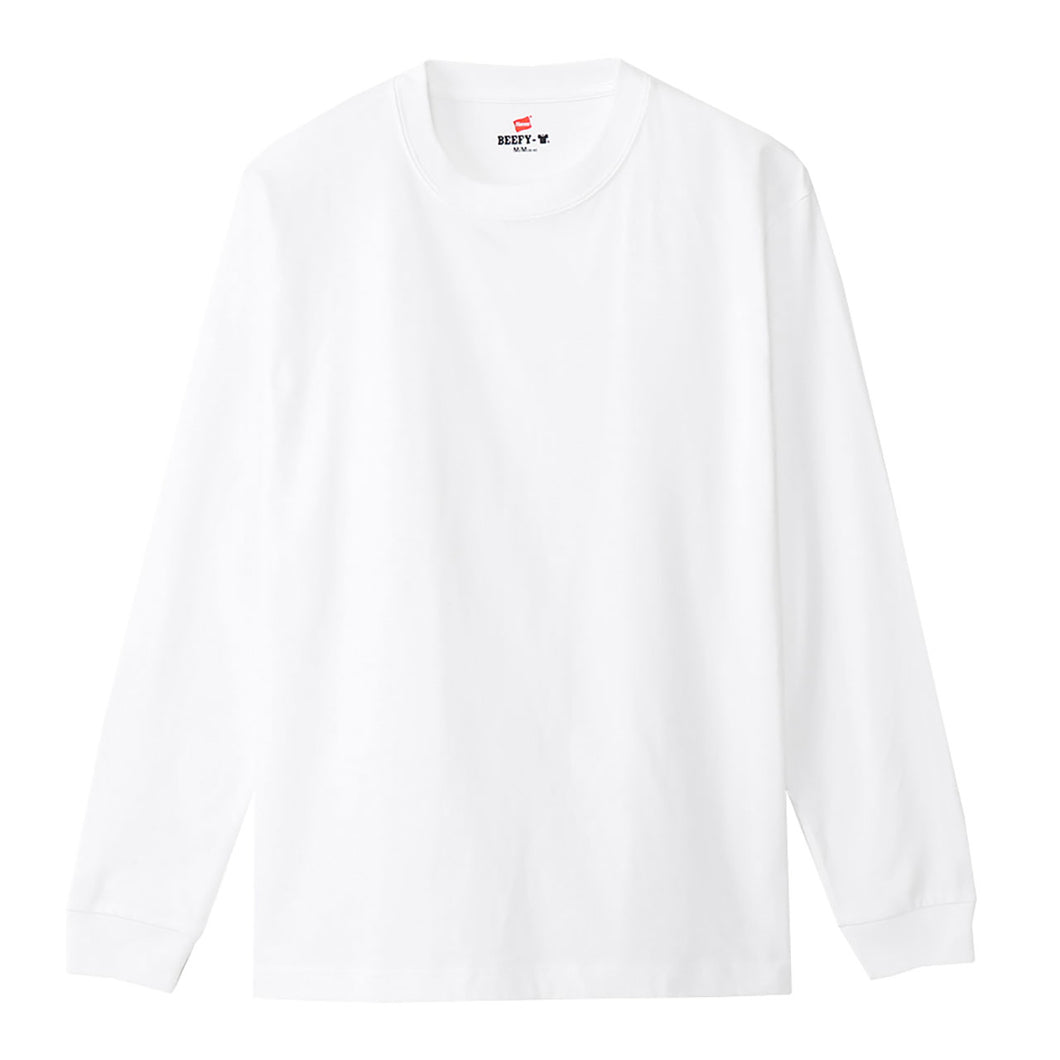 ヘインズ BEEFY-T ビーフィー メンズ 長袖TシャツBIG XXL・3XL (Hanes トップス 綿100% クルーネック 男性 丈夫 無地 大寸 ビック キング パックT