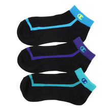 画像をギャラリービューアに読み込む, チャンピオン 靴下 キッズ ソックス 3足 セット ショート ジュニア 男の子 女の子 スポーツ ロゴ 19-24cm (champion まとめ買い スニーカーソックス ワンポイント 綿素材 子供 男子 女子 ジュニア)
