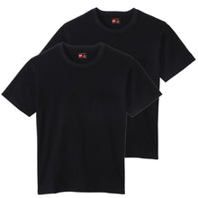 画像をギャラリービューアに読み込む, ヘインズ Tシャツ 綿100％ メンズ 2枚組 白 黒 ポケット付き ビジネス ビジカジ魂 インナー スーツ カジュアル 抗菌防臭 M-LL (Hanes M L LL 男性 紳士 下着 カジュアル オフィス スマート フォーマルカジュアル) (在庫限り)
