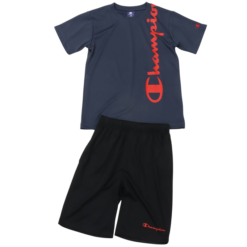 Champion キッズ セットアップ 女の子 Tシャツ ショートパンツ 上下
