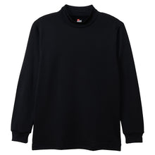 画像をギャラリービューアに読み込む, Hanes ヘインズ メンズ モックネック 長袖Tシャツ 裏フリース ブロックフリース 吸汗速乾 ストレッチ 保温 タグレス ロンT カットソー トップス インナー 防寒 秋冬 スポーツ M～LL トレーニング アクティブウェア 普段着 重ね着 Hanes MOVES
