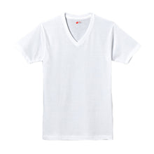 画像をギャラリービューアに読み込む, ヘインズ 綿100% VネックTシャツ 3枚組 XS S M L XL 下着 綿 メンズ tシャツ 肌着 半袖 V首 インナー 男性 hanes
