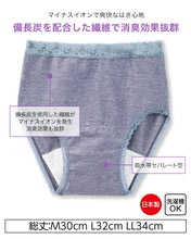 画像をギャラリービューアに読み込む, Suteteko 婦人 30cc対応 備長炭 安心快適ショーツ 2枚組 M～LL (中失禁 軽失禁 尿漏れ レディース パンティー 失禁パンツ 失禁ショーツ 吸水)
