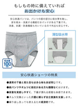 画像をギャラリービューアに読み込む, Suteteko 紳士 100cc対応 安心快適ブリーフ 前あき M～LL (大失禁 尿漏れ メンズ 失禁パンツ)

