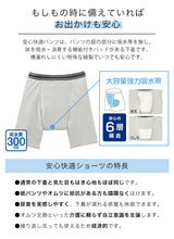 画像をギャラリービューアに読み込む, Suteteko 紳士 300cc対応 安心快適ボクサーブリーフ 前あき M～LL (大失禁 尿漏れ メンズ 失禁パンツ 日本製) (送料無料) (取寄せ)
