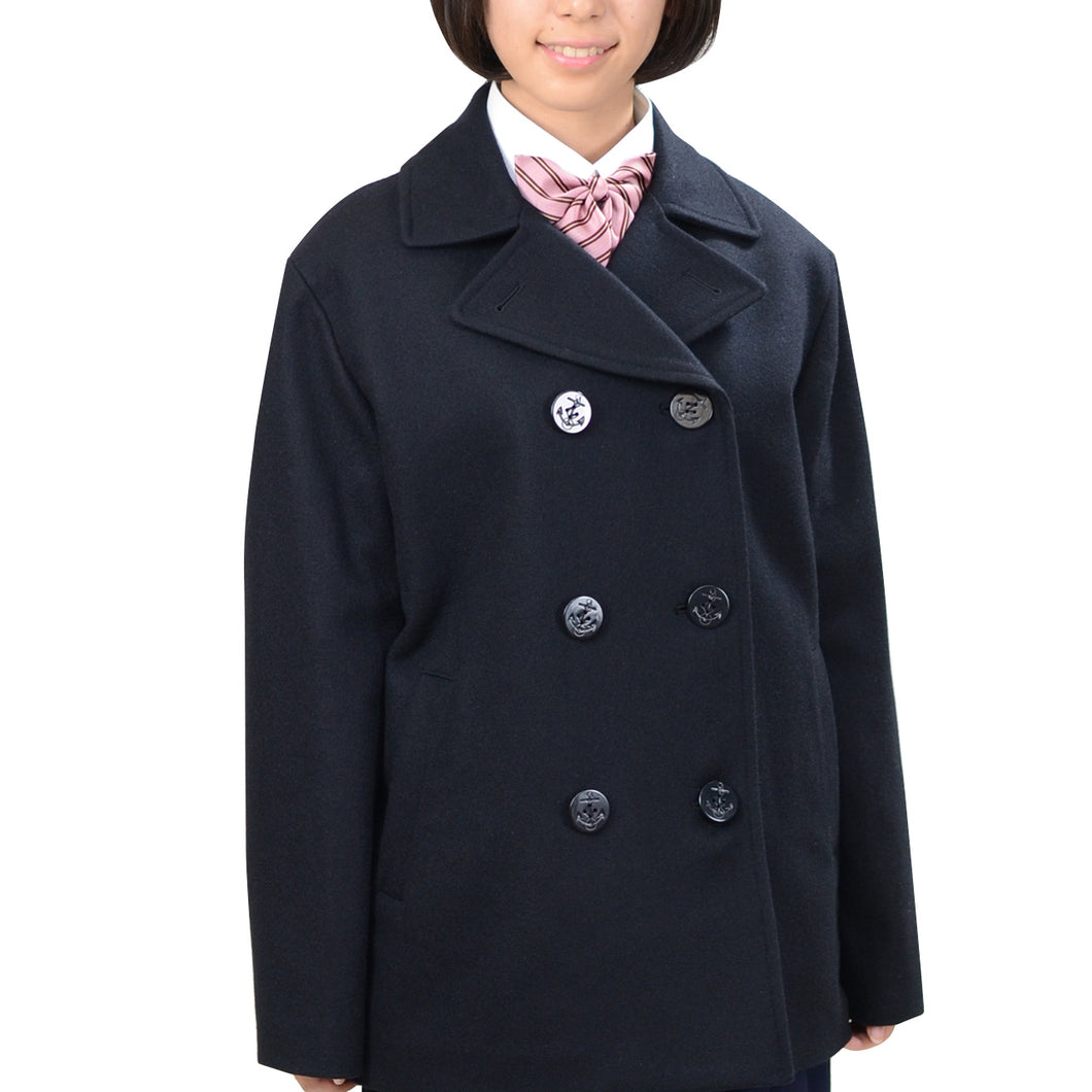 学生服 スクール用 通学用 男女兼用ピーコート S～4L (送料無料) (取寄せ)