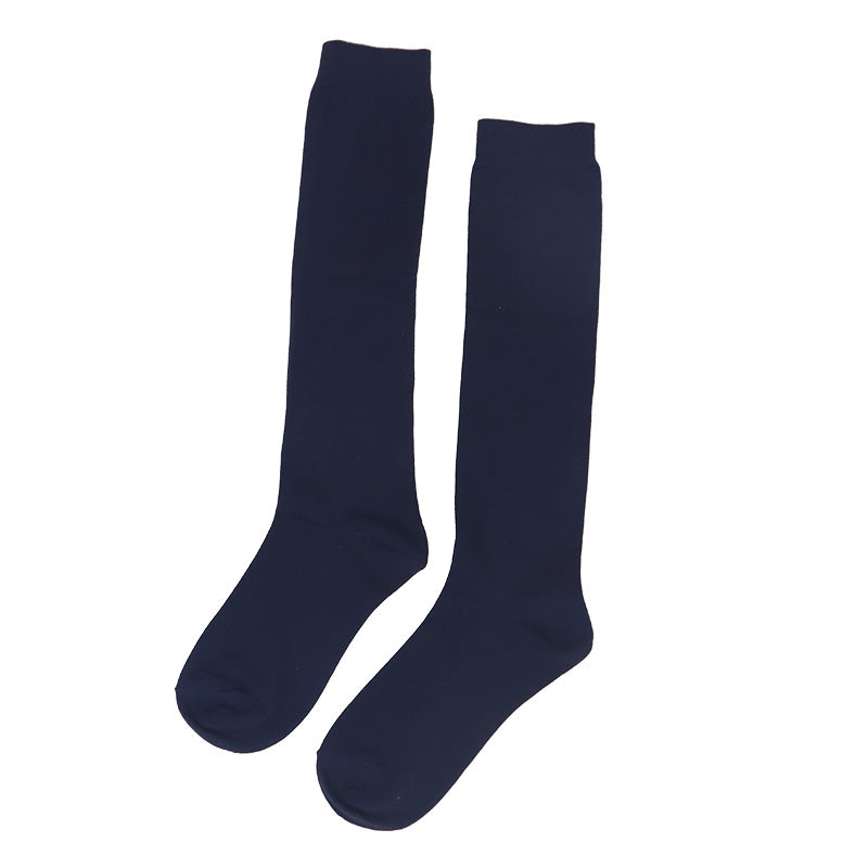 スクールソックス ネイビー 紺 ハイソックス 足口ゴム 22 23 24 25cm