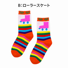 画像をギャラリービューアに読み込む, レディース 靴下 クルーソックス 柄ソックス 日本製 綿混 クルー丈 ソックス おしゃれ かわいい カジュアル レトロ 19 20 21 22 23 24 cm 平成レトロ チェック ボーダー ローラースケート 婦人 女性 中学生 高校生 通学 通勤 普段使い ギフト
