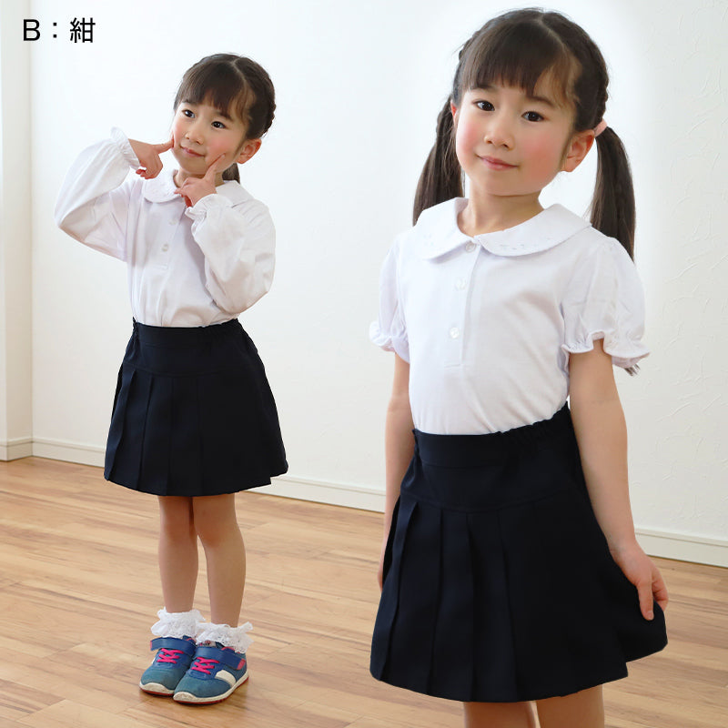 ポロ ラルフローレン キッズ子供服130 プリーツスカートお受験紺 フォーマル 儚