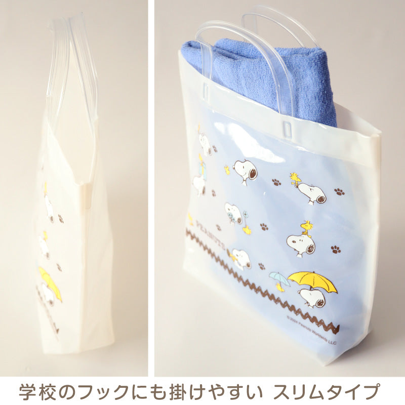 PEANUTS プールバッグ 手提げバッグ スヌーピー ウッドストック 約36