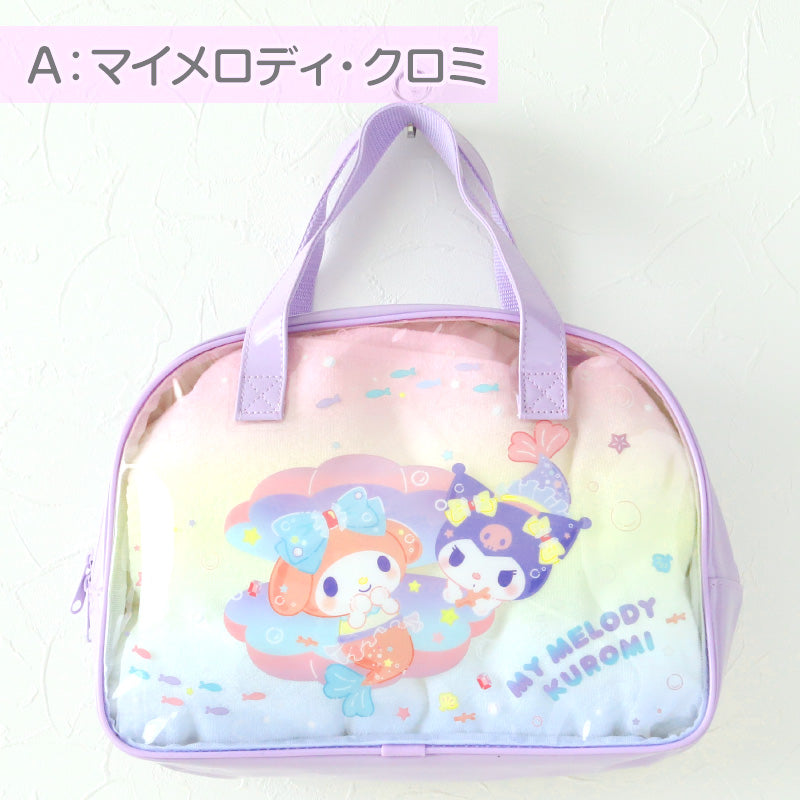 プールバッグ 手提げバッグ マイメロ クロミ シナモン 約32×23