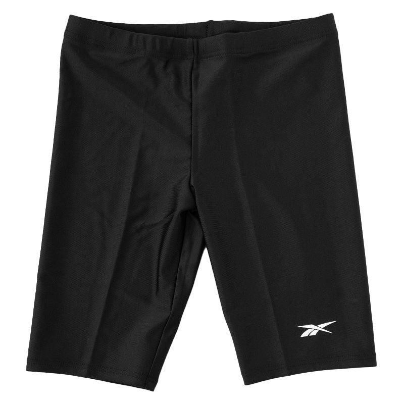 スクール水着 男の子 スイムパンツ 子供 キッズ ハーフパンツ Reebok 130cm～170cm スイミング 海パン 海水パンツ 小学生 中学生 男子 男児 黒 紺 シンプル ピッタリ 無地 (在庫限り)