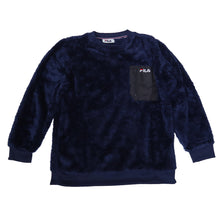 画像をギャラリービューアに読み込む, スウェットトップス レディース FILA モコモコ M/L/LL スウェット トレーナー レディース  シャギー FILA 暖かい トップス 毛 モコモコ 冬 長袖 ポケット ファスナー
