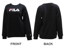 画像をギャラリービューアに読み込む, レディース トレーナー 裏起毛 スウェット シャツ 冬 長袖 FILA フィラ M～LL トップス 女性 女子 冬服 暖かい あったか ロゴ カジュアル シンプル (在庫限り)
