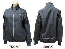 画像をギャラリービューアに読み込む, ウインドブレーカー 裏 フリース FILA  M L LL ジップアップ フルジップ  フリース レディース ネイビー ブラック グレー FILA フィラ (送料無料) (在庫限り)
