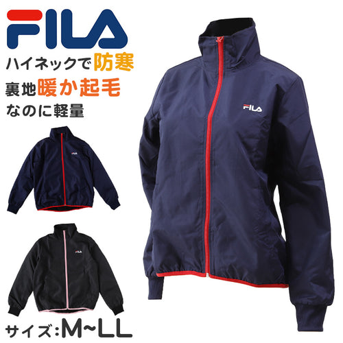 FILA フィラ ジャケット レディース ハイネック M～LL (トップス 上着 ジャンパー 冬 暖かい あったか 防寒 スポーツウェア ジップアップ フルジップ ファスナー 前開き 長袖 アウター) (在庫限り)