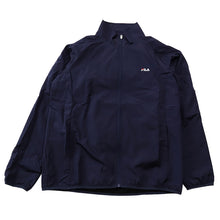 画像をギャラリービューアに読み込む, ウインドブレーカー トップス メンズ FILA 裏起毛  M L LL  ( ジャケット スタンド スポーツ ハイネック 上着 暖かい ファスナー フルジップ FILA 紺 黒 長袖 紫外線 シャカシャカ ) (在庫限り)
