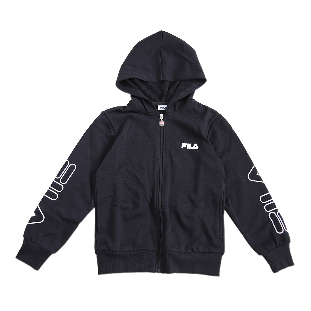 FILA KIDS ジップパーカー 130cm～160cm フード 子供 子ども 長袖 薄手 130 140 150 160 ジップアップ (送料無料) (在庫限り)