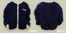 画像をギャラリービューアに読み込む, キッズ ボア ジャケット ブルゾン 子供服 アウター 冬服 秋 FILA 130～160cm 子供 女の子 冬 トップス もこもこ 暖かい あったか 上着 フィラ (送料無料) (在庫限り)
