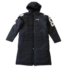 画像をギャラリービューアに読み込む, FILA ベンチコート キッズ ジュニア 裏ボア 裏起毛 130～160cm 子供 アウター コート 子供服 冬服 男の子 女の子 子ども フード付き サッカー スポーツ 保温 防寒 暖かい 防寒着 130 140 150 160 フィラ (送料無料)

