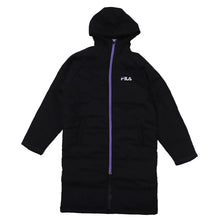 画像をギャラリービューアに読み込む, FILA ベンチコート キッズ ジュニア 裏ボア 裏起毛 130～160cm 子供 アウター コート 子供服 冬服 男の子 女の子 子ども フード付き サッカー スポーツ 保温 防寒 暖かい 防寒着 130 140 150 160 フィラ (送料無料)
