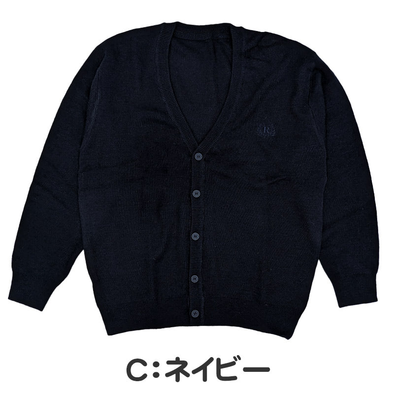 スクール カーディガン 女の子 薄手 制服 ニット 秋 冬 女子