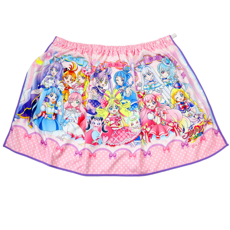 ラップタオル 巻きタオル プリキュア マイクロファイバー 女の子 女子 60cm (バスタオル プール スイミング 子供 着替えタオル 子ども オールスターズ)