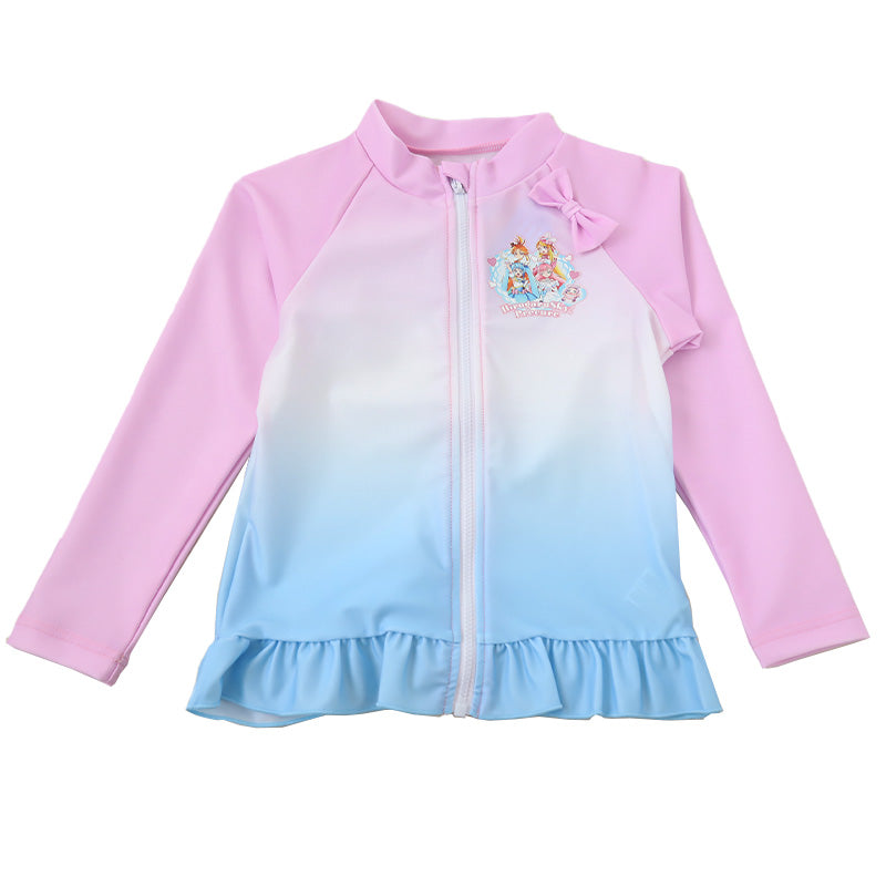 プリキュア ラッシュガード ひろがるスカイ ひろがるスカイ！プリキュア キッズ 女の子 子供 水着 uvカット 100 110 女児 子ども かわいい プール 紫外線対策 水泳