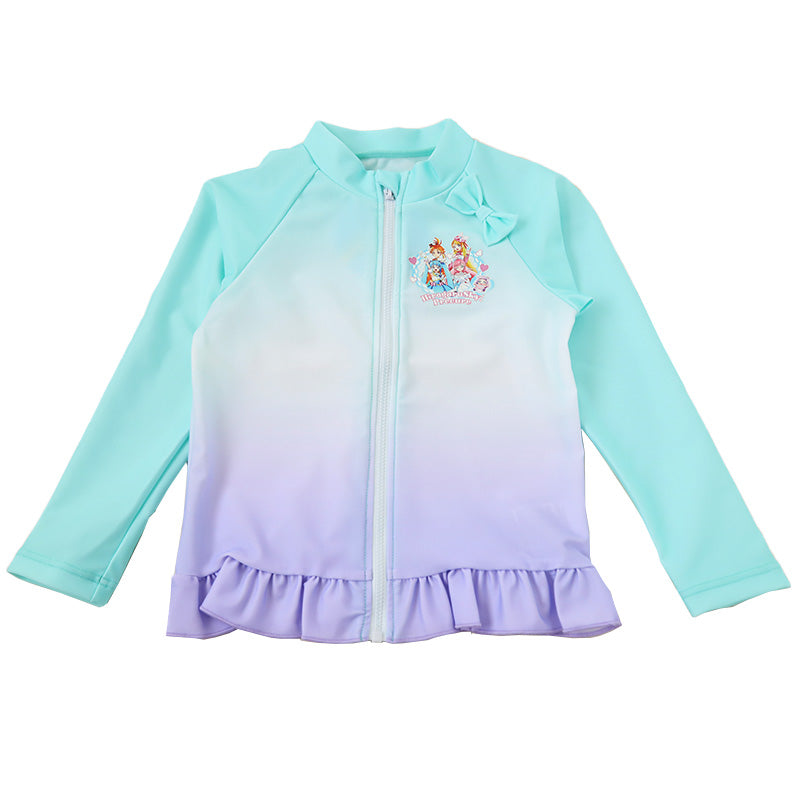 プリキュア ラッシュガード ひろがるスカイ ひろがるスカイ！プリキュア キッズ 女の子 子供 水着 uvカット 100 110 女児 子ども かわいい プール 紫外線対策 水泳 (在庫限り)