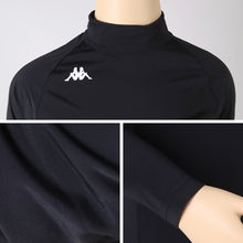 画像をギャラリービューアに読み込む, キッズ スポーツ 長袖 ハイネック ストレッチ 涼感 UVカット 130～170cm 子供 子ども 女の子 男の子 ジュニア インナー 黒 スポーツインナー
