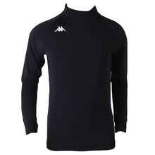 画像をギャラリービューアに読み込む, キッズ スポーツ 長袖 ハイネック ストレッチ 涼感 UVカット 130～170cm 子供 子ども 女の子 男の子 ジュニア インナー 黒 スポーツインナー

