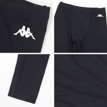 画像をギャラリービューアに読み込む, キッズ レギンス スポーツ スパッツ ストレッチ 涼感 UVカット 10分丈 130～170cm 子供 子ども 女の子 男の子 ジュニア インナー 黒 スポーツインナー
